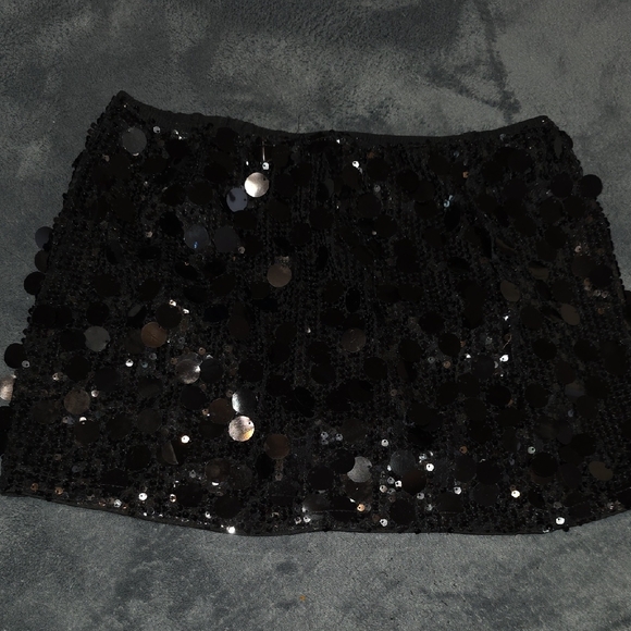 Zara Dresses & Skirts - Zara Black Sequin Mini Skirt